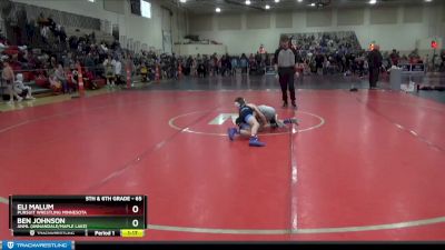 65 lbs Cons. Round 3 - Ben Johnson, ANML (Annandale/Maple Lake) vs Eli Malum, Pursuit Wrestling Minnesota