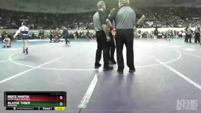 5A-106 lbs Champ. Round 1 - Brice Martin, Elgin Public Schools vs Blayne Taber, Shawnee