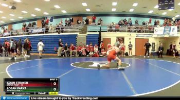 110 lbs Placement (4 Team) - Logan Parks, New Palestine vs Colin Strayer, Crown Point