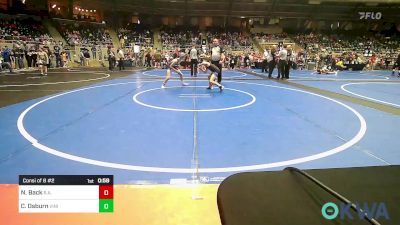 80 lbs Consi Of 8 #2 - Noah Back, R.a.w. vs Carson Osburn, Vinita Kids Wrestling