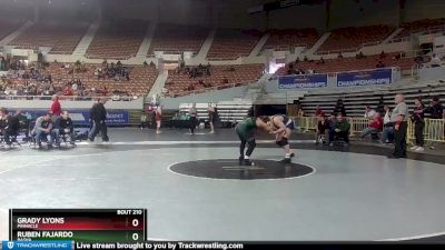 D1-175 lbs Cons. Round 1 - Grady Lyons, Pinnacle vs Ruben Fajardo, Basha