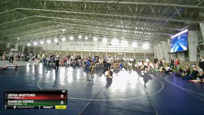 55 lbs Semis (4 Team) - Danikah Gomez, Team Arizona vs Jayna Whitford, Utah Green