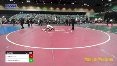 125 lbs Final - Israel Borge, TEAM PRIDE ACADEMY vs Daniel Benavides, Scotsmen Wrestling Club