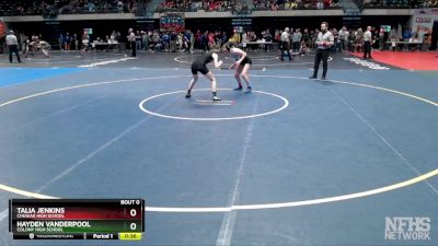 107G 3rd Place Match - TALIA JENKINS, Chugiak High School vs Hayden VanderPool, Colony High School