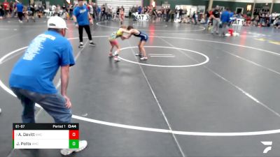 61-67 lbs Round 5 - Amelia Devitt, Kearney Matcats vs Jocelyn Potts, Paxton Youth Wrestling Club