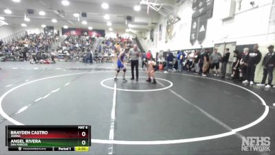 113 lbs Champ. Round 2 - Brayden Castro, JSerra vs Angel Rivera, San Marcos