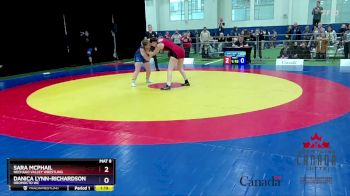 69kg Quarterfinal - Sara McPhail, Nechako Valley Wrestling vs Danica Lynn-Richardson, Oromocto WC