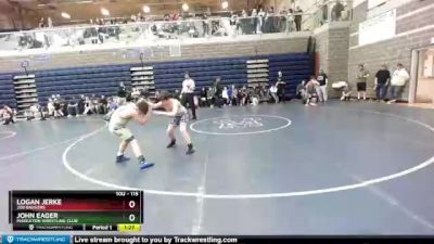 115 lbs Round 5 - Logan Jerke, 208 Badgers vs John Eager, Middleton Wrestling Club