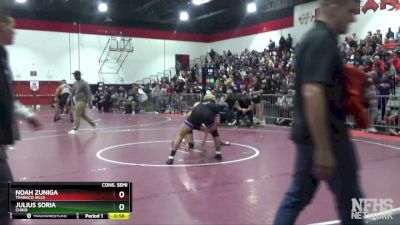 160 lbs Cons. Semi - Julius Soria, Chino vs Noah Zuniga, Trabuco Hills