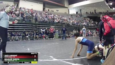 85 lbs Round 5 (6 Team) - Bradlee Garcia, Team Texas Blue vs Jace Largent, Indiana Gold