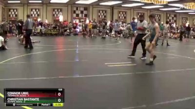 125 lbs Round 1 (4 Team) - Connor Urig, Triumph WC Black vs Christian Bastante, Olympic White