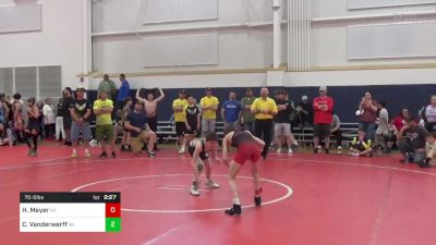 70-S lbs Consolation - Hunter Meyer, NY vs Cole Train Vanderwerff, WI