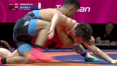 57 kg Semifinal - Beka Bujiashvili, GEO vs Aliabbas Rzazade, AZE