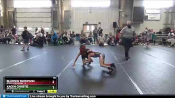 56 lbs Round 3 (8 Team) - Blayden Thompson, NCWAY Crusaders vs Kaden Christie, 84 Athletes