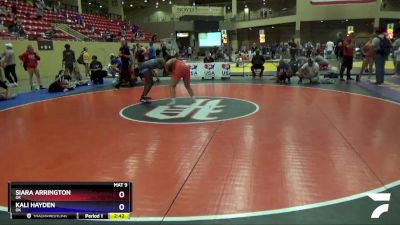 180 lbs 1st Place Match - Siara Arrington, OK vs Kali Hayden, OK