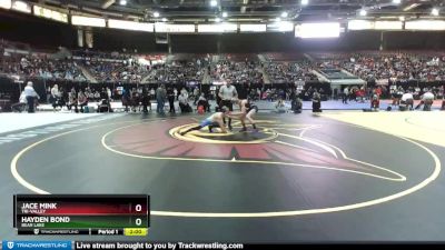 2A 106 lbs Champ. Round 1 - Hayden Bond, Bear Lake vs Jace Mink, Tri-Valley