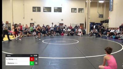 75 lbs Rr Rnd 2 - Sebastian Shine, All American K-8 vs Dane Malone, Warrior RTC K-8