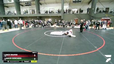 120 lbs Champ. Round 2 - Lance Draper, WA vs Landon Borchers, CA