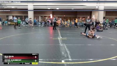 95 lbs Quarterfinals (8 Team) - Isla Silva, SHWA vs Miyon Alkubechy, Ohio Gold