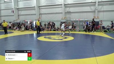 152-C lbs Consi Of 8 #2 - Sawyer Dickinson, NY vs Ayden Tatum, MI