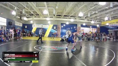 190 lbs Cons. Round 3 - Logan Pike, AAWA vs Aden Juan, Spring Hill Wrestling Club