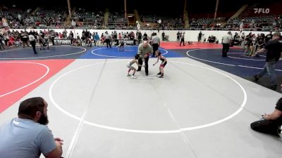 50 lbs Quarterfinal - Tyler Oosthoek, Pack Em Out vs Elijah Santillanes, Hammer House Mafia