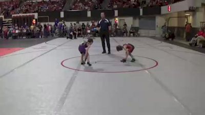 43 lbs Champ. Round 1 - Rhylee Goolsbey, Powell Wrestling Club vs Jaxon Harrill, Cut Bank