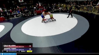 220 lbs Cons. Round 3 - Cruz De Loera, Brawley Union High School Wrestling vs Andrew Tigert, Brawley Union High School Wrestling