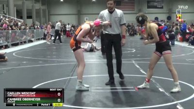 105 lbs Cons. Semi - Cambree Obermeyer, Abilene vs Caellen Wescoat, Fort Scott Wrestling Club