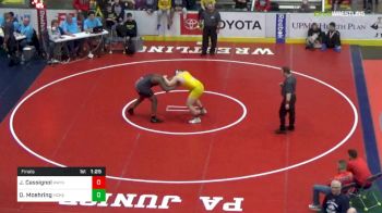 252 lbs Final - Jsean Cassignol, Waynesboro vs Dale Moehring, McKeesport