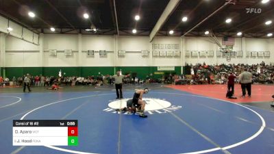 110 lbs Consi Of 16 #2 - Drew Aparo, Victor vs Jared Hood, Ponaganset