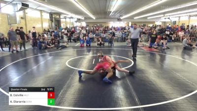 152 lbs Quarterfinal - Brady Colville, Milford vs Angel Olararria, Scranton