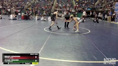 4A 106 lbs Quarterfinal - Ryder Menard, Lake Norman vs Brady Donovan, Hickory Ridge