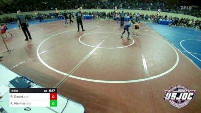 64 lbs Quarterfinal - Ryker Dawes, Keystone Wrestling Club vs Angelo Merlino, 512 Outlaw Wrestling