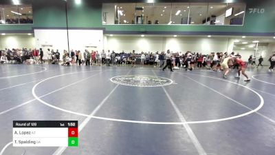 126 lbs Round Of 128 - Anthony (Aj) Lopez, AZ vs Tanner Spalding, GA