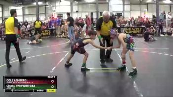 70 lbs Round 3 (6 Team) - Chase VanPortfliet, ARES vs Cole Lemberg, American Gladiators-Red