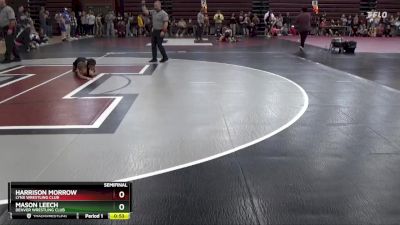 SPW-8 lbs Semifinal - Mason Leech, Denver Wrestling Club vs Harrison Morrow, Lynx Wrestling Club