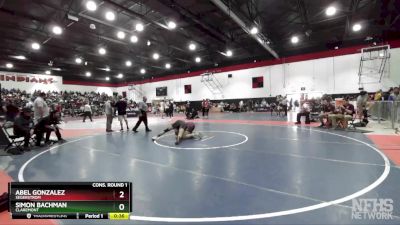 182 lbs Cons. Round 1 - Abel Gonzalez, Segerstrom vs Simon Bachman, Claremont