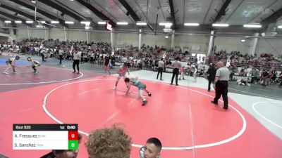 109 lbs Consi Of 16 #2 - Anjel Fresquez, Beavers Wrestling vs Santiino Sanchez, Trinidad Miners