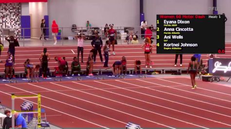 Women's 60m, Prelims 1