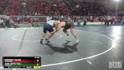 4A 285 lbs Champ. Round 1 - Stewart Young, Bonneville vs Kori Leota-Tuli, Twin Falls