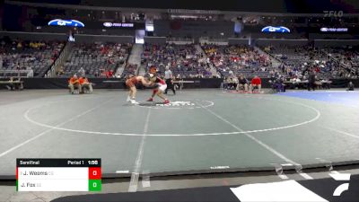 182 lbs Semifinal - Julian Weems, Center Grove vs Jackson Fox, Columbus East