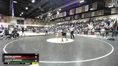 190 lbs Champ. Round 3 - Hunter Goudeau, Central Catholic vs Thomas Sandoval, Vacaville