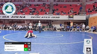 157 lbs Semifinal - Ishmael Guerrero, Bixby High School vs AJ DiGiovanni, St. Joseph Regional