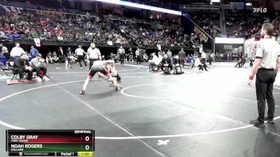 150 Class 4 lbs Semifinal - Colby Gray, Fort Osage vs Noah Rogers, Willard