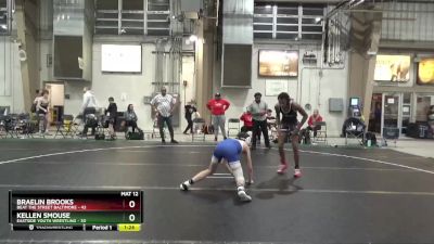 120 lbs Round 4 - Kellen Smouse, Eastside Youth Wrestling vs Braelin Brooks, Beat The Street Baltimore