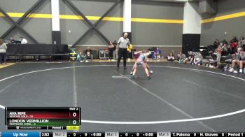 82 lbs Round 2 (4 Team) - Ava Rife, Missouri Gold vs London Vermillion, FEWTeamIA Coral