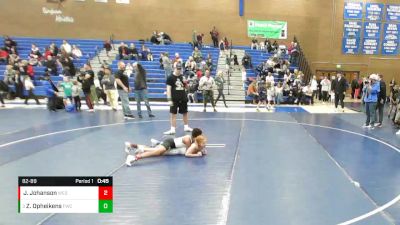 82-89 lbs Round 3 - Zanna Opheikens, Fremont Wrestling Club vs Jax Johanson, Westlake