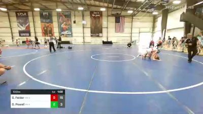 100 lbs Rr Rnd 1 - Griffin Felder, 4M Ride Out vs Dom Powell, PA Alliance Red