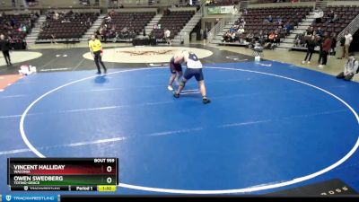 285 lbs Cons. Round 4 - Vincent Halliday, Waconia vs Owen Swedberg, Totino-Grace